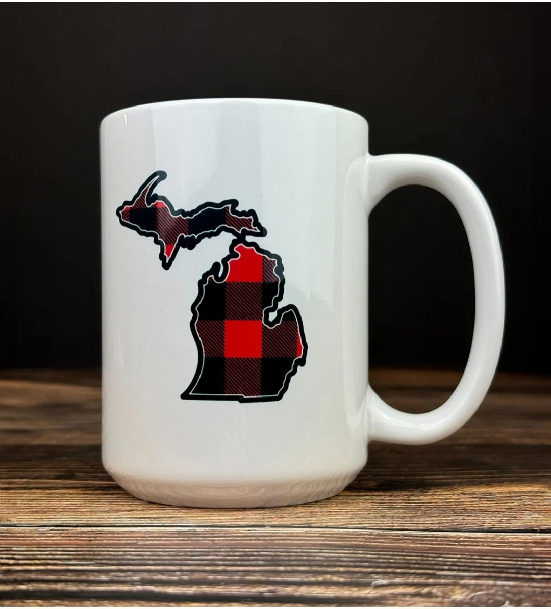 Mi Buffalo Plaid Mug