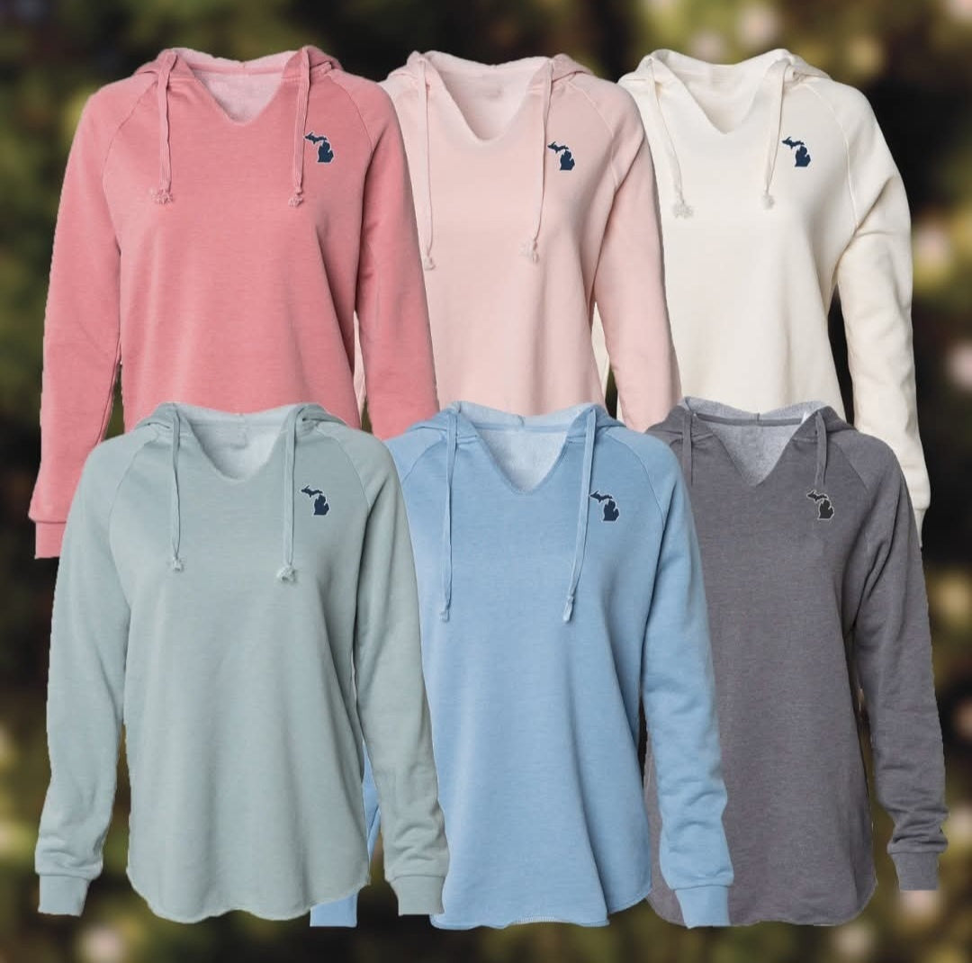 Mi Sage Vneck Hoodie Women