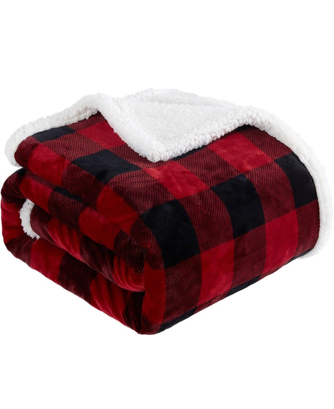 Buffalo Plaid Extra Large Sherpa Throw/Blanket