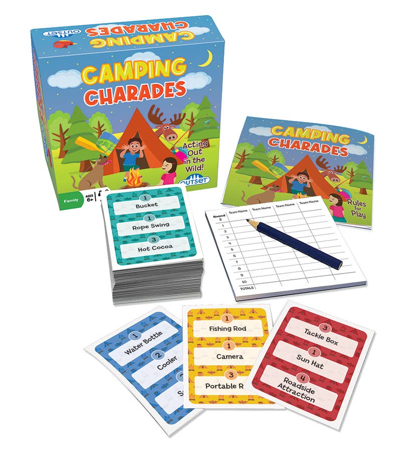 Camping Charades Card Game: Fun Around the Campfire
