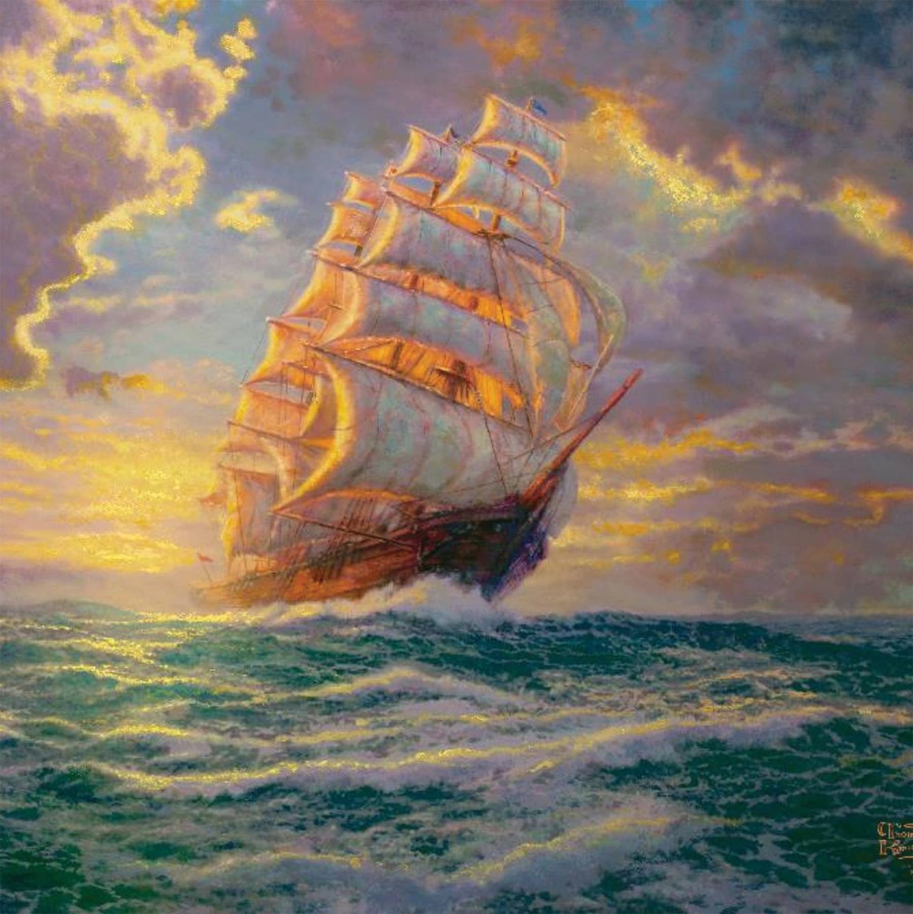 Crystal Art Paint by Numbers (Medium): Courageous Voyage