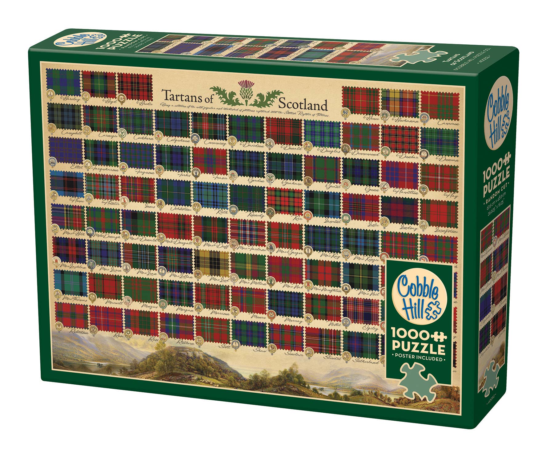 Tartans of Scotland 1000pc puzzle