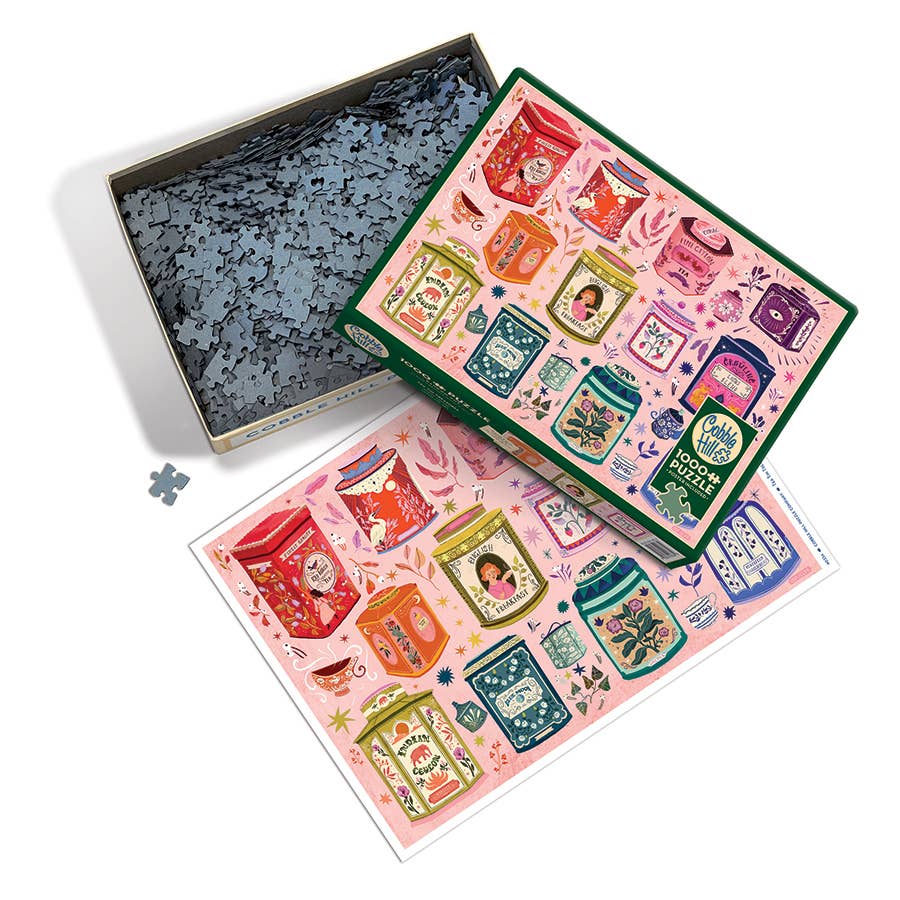 Tea Tin Treasures 1000pc puzzle