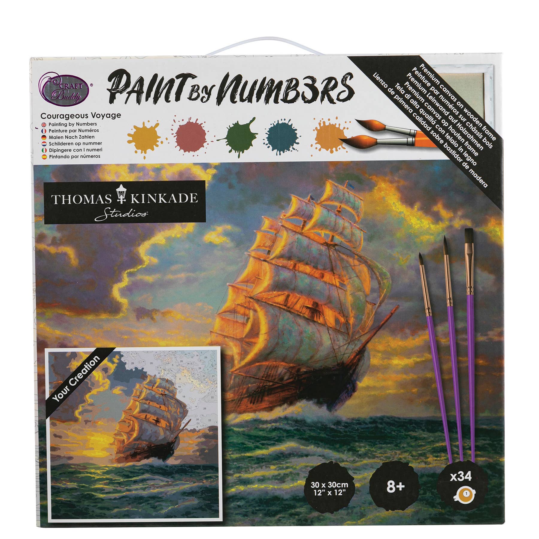 Crystal Art Paint by Numbers (Medium): Courageous Voyage