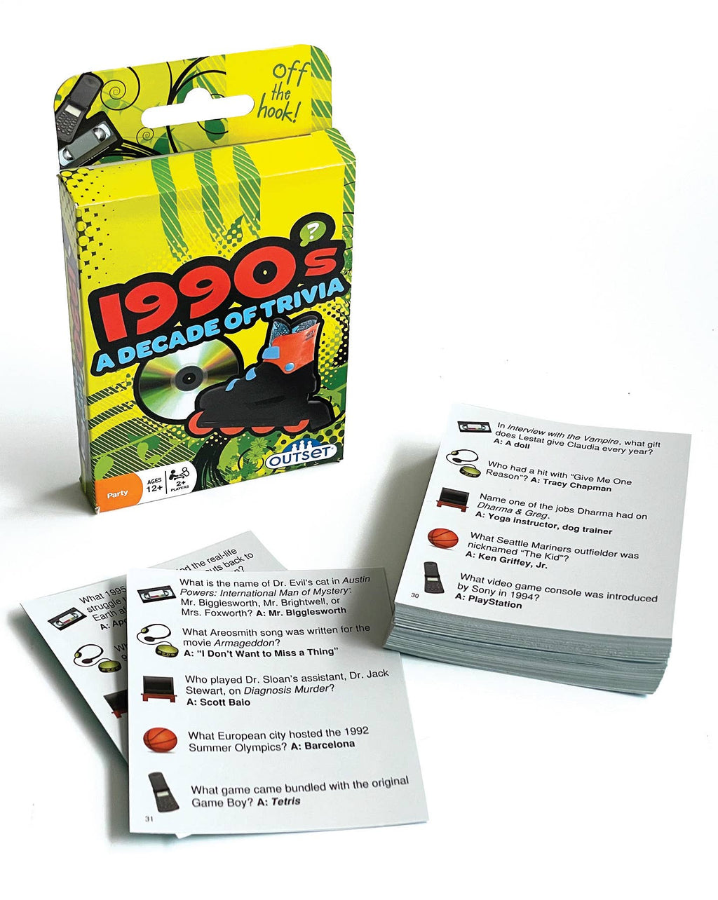 1990s - A Decade of Trivia Card Game