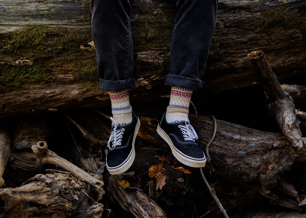 Bateau Mouche Crew Socks | Eco-Friendly & Made In The USA: Medium (Women 8 - 10 / Men 7 - 9)