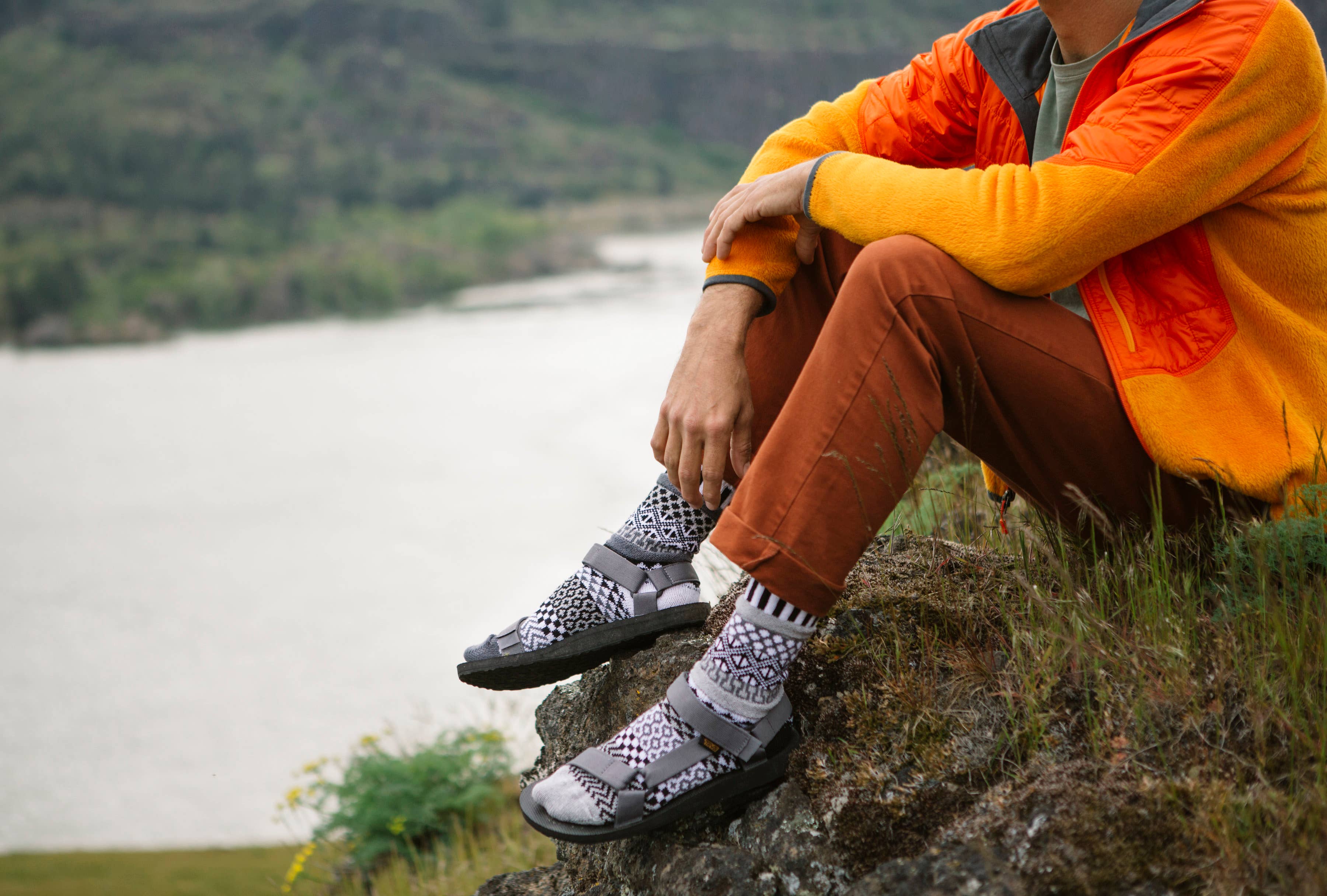 Midnight Crew Socks | Eco-Friendly & Made in the USA: M (Women8-10/Men7-9)