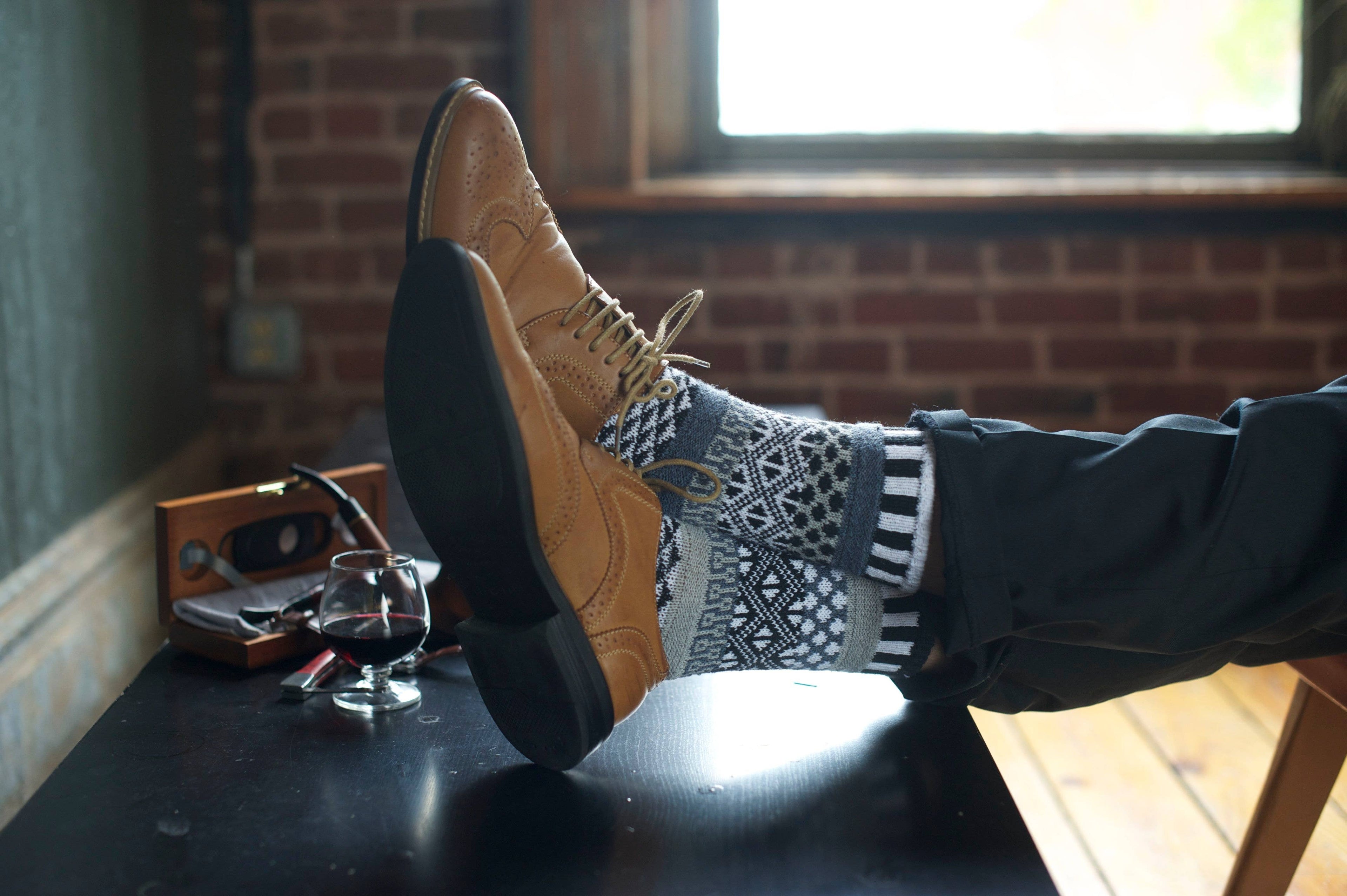 Midnight Crew Socks | Eco-Friendly & Made in the USA: M (Women8-10/Men7-9)