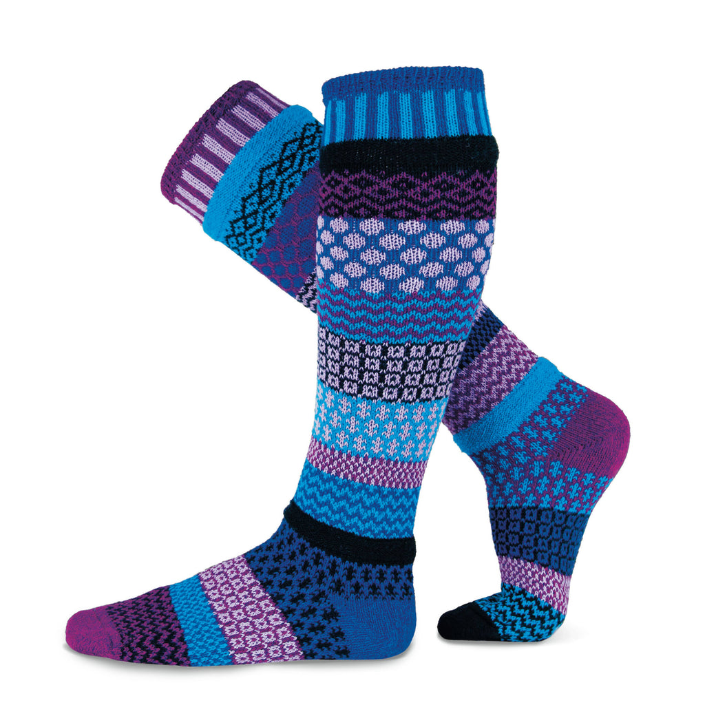 Raspberry Adult Knee Socks | Sustainably Made In The USA : S (Women6-8/Men5-7)