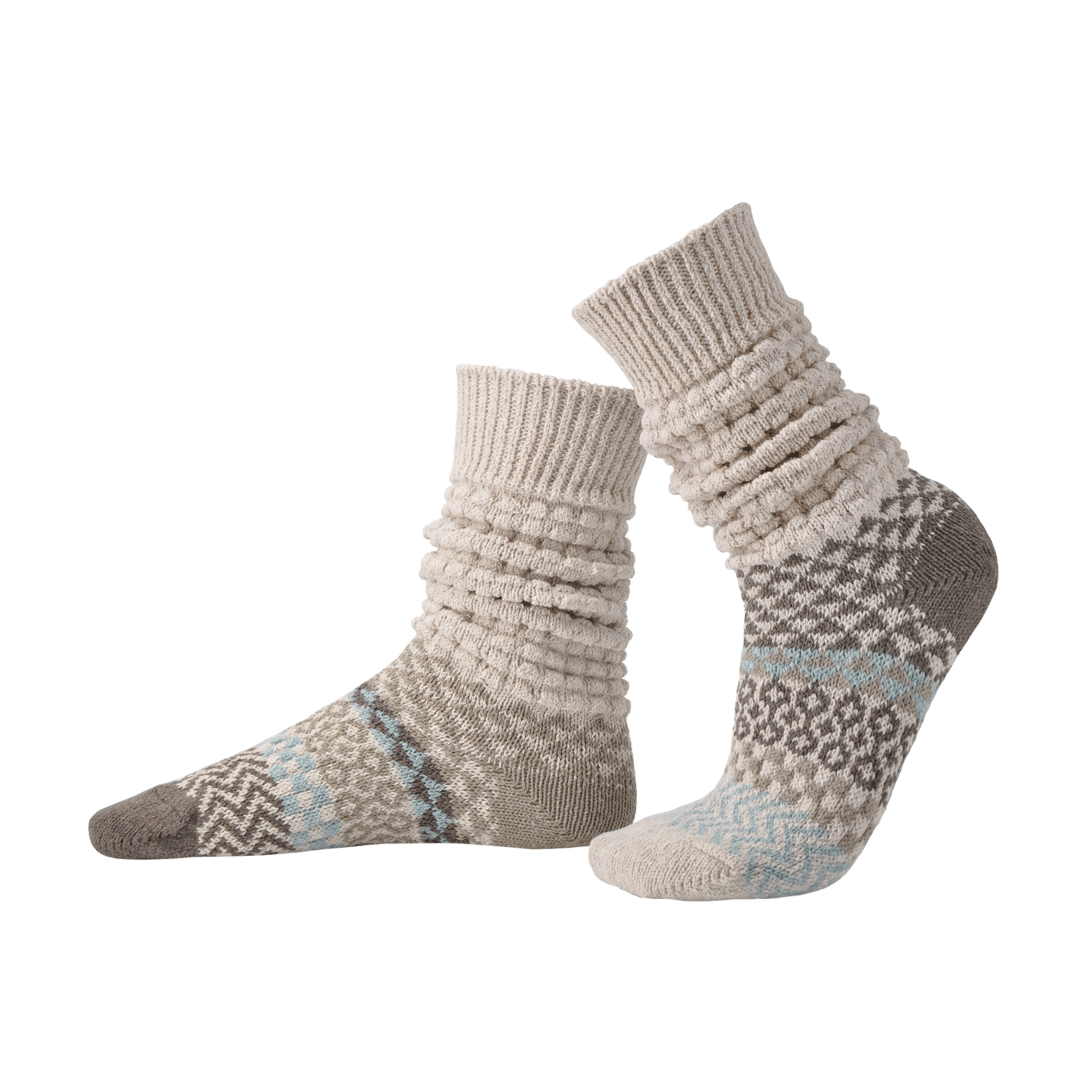 Slouch Socks - Seashell | Sustainably Made In The USA : Seashell / Small