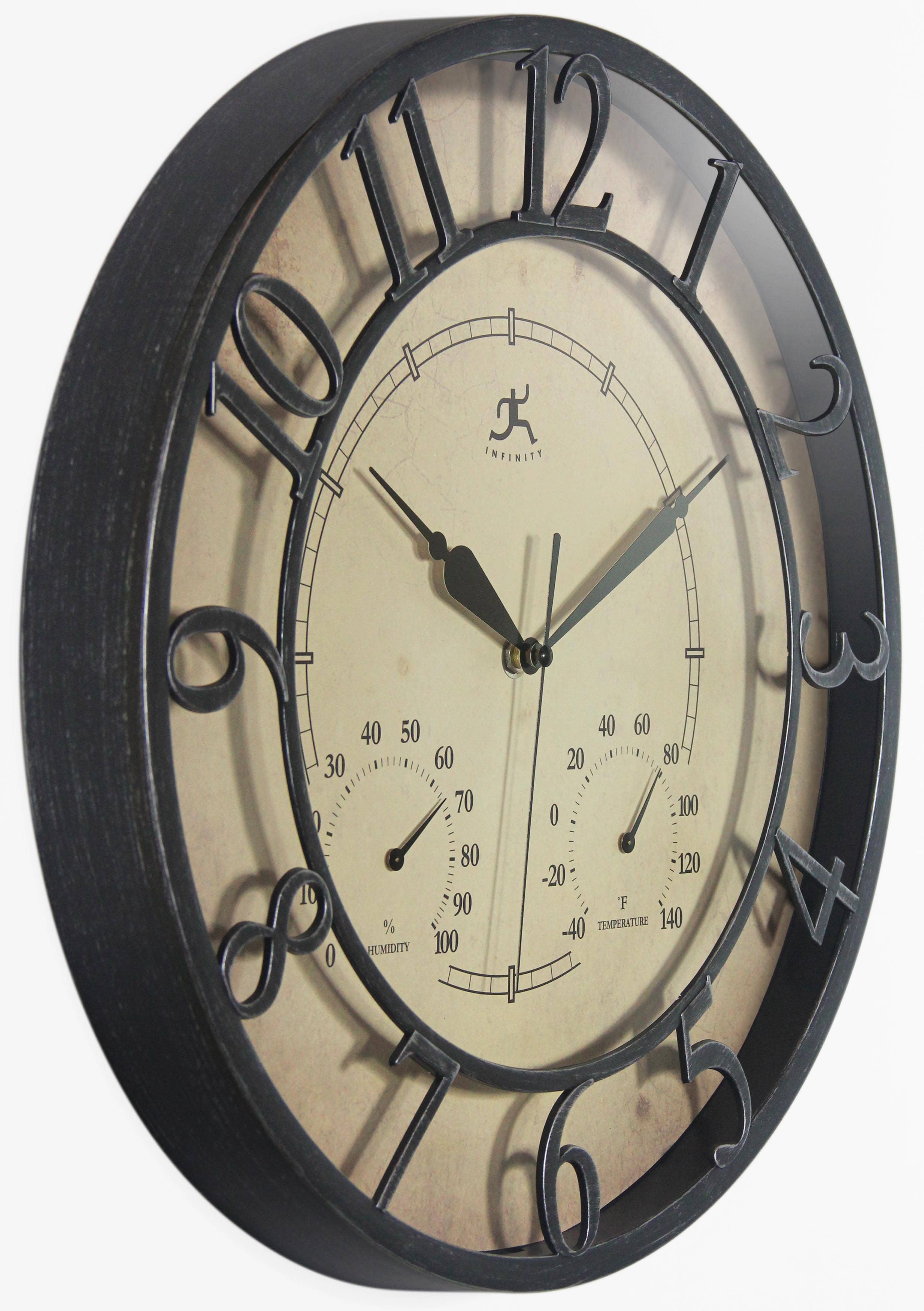 Round Yellow Indoor Wall Clock 8 Inch