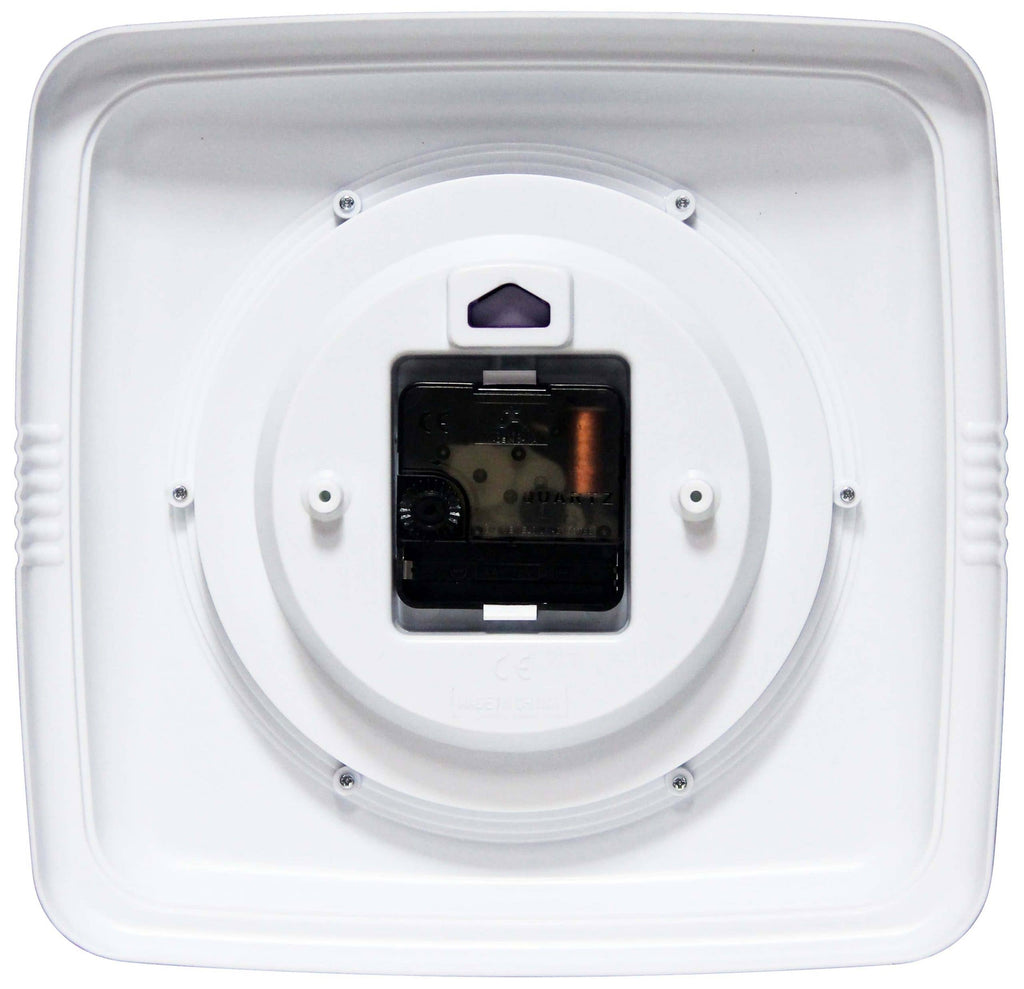Retro Square Purple Indoor Wall Clock 9.25 Inch