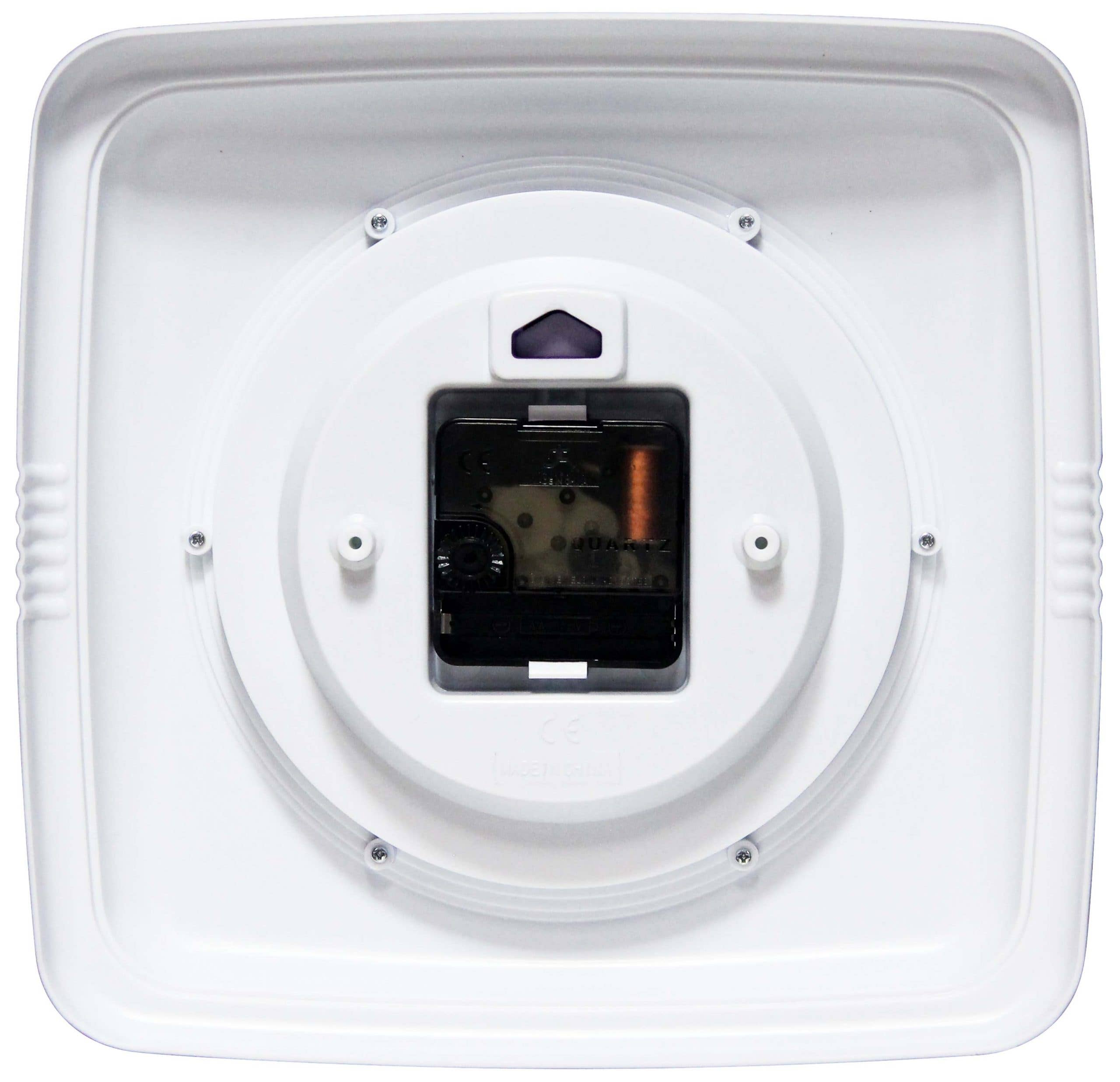 Retro Square Purple Indoor Wall Clock 9.25 Inch