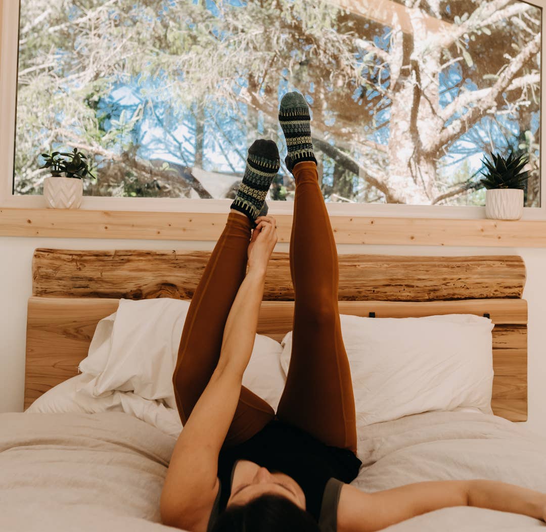 Lemongrass Ankle Socks | Sustainable USA Made No-Show Sock : M (Women8-10/Men7-9)