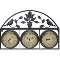 Jardin Indoor/Outdoor Clock/Thermometer/Hygrometer, Brown: Brown