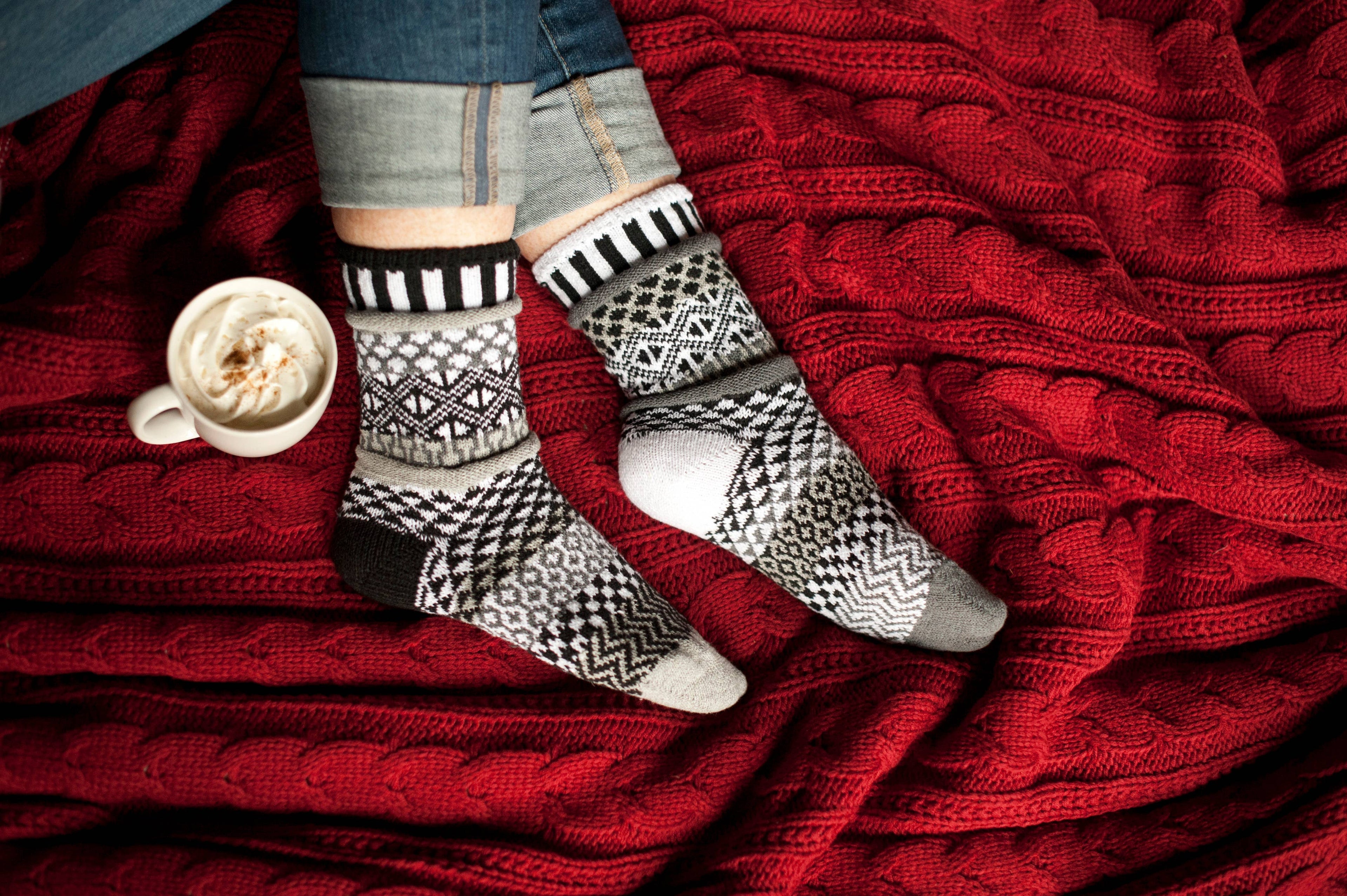 Midnight Crew Socks | Eco-Friendly & Made in the USA: S (Women6-8/Men5-7)
