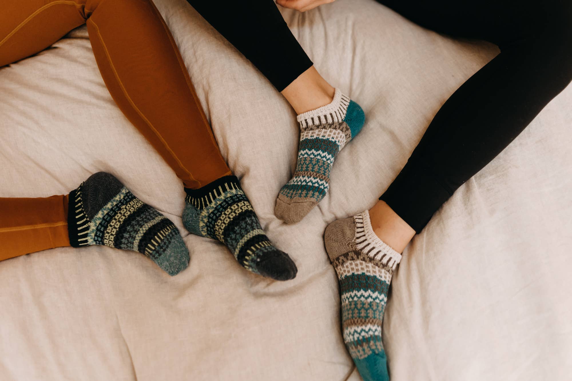 Cumin Ankle Socks | Sustainable USA Made No-Show Sock : S (Women6-8/Men5-7)