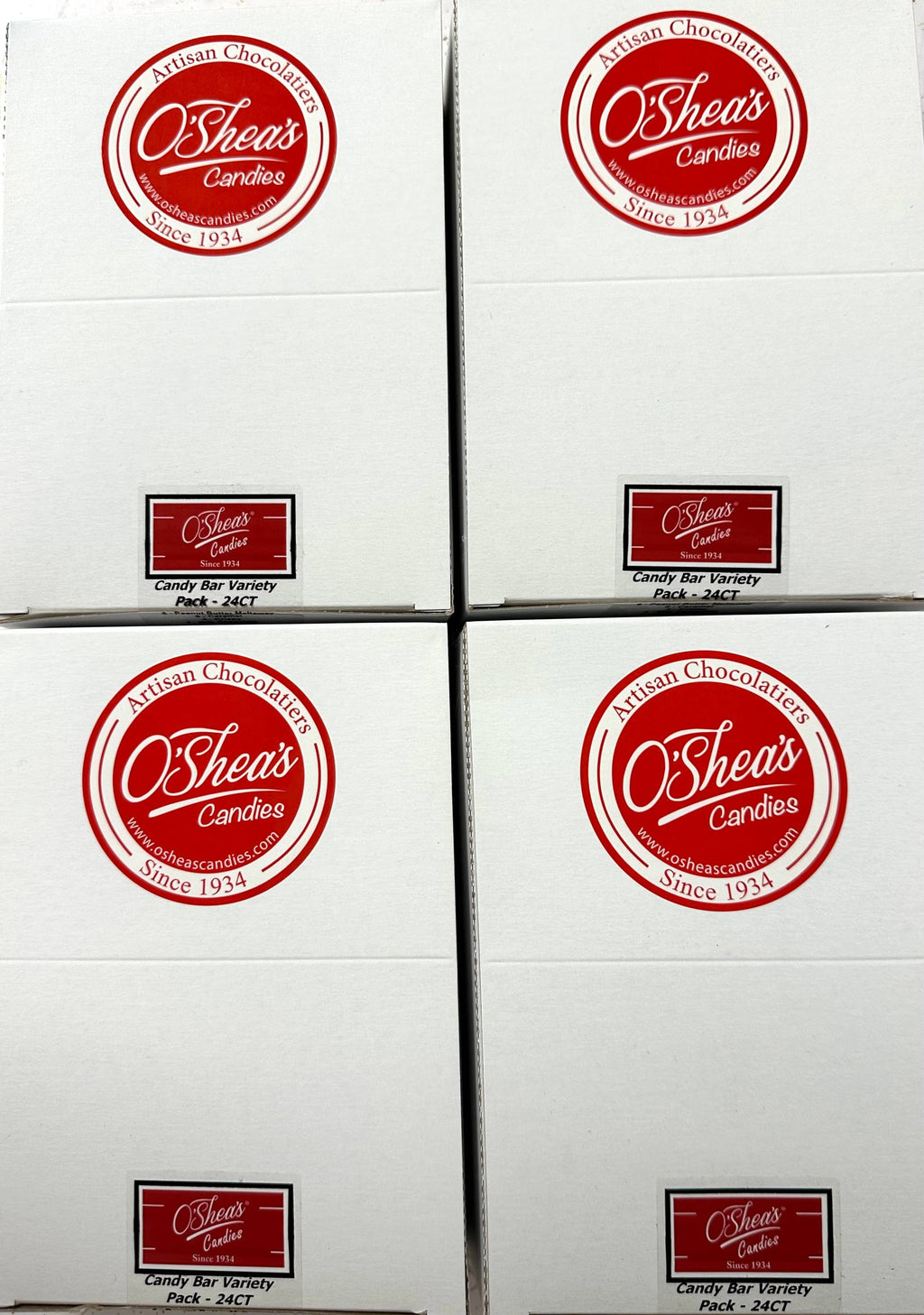 Chocolate Candy Bar “Variety Box” w/ Foil Wrapper- 24 Count 