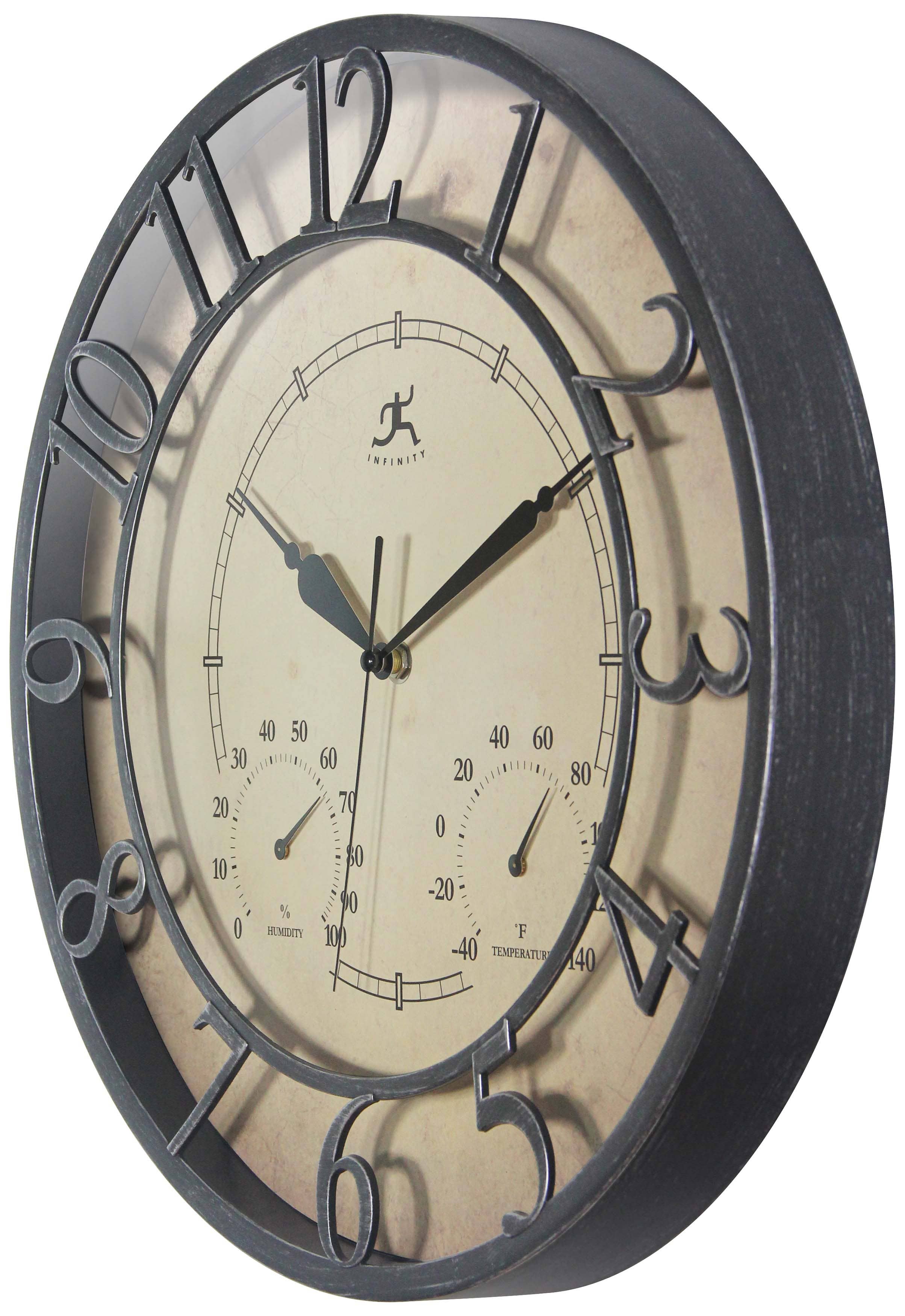 Round Yellow Indoor Wall Clock 8 Inch
