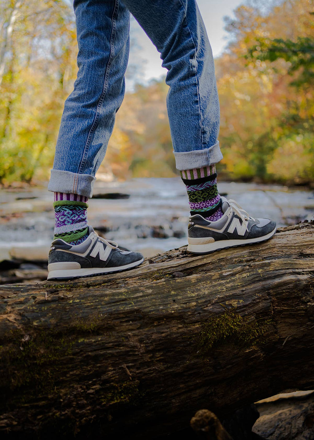 La Seine Crew Socks | Eco-Friendly & Made in the USA: S (Women6-8/Men5-7)