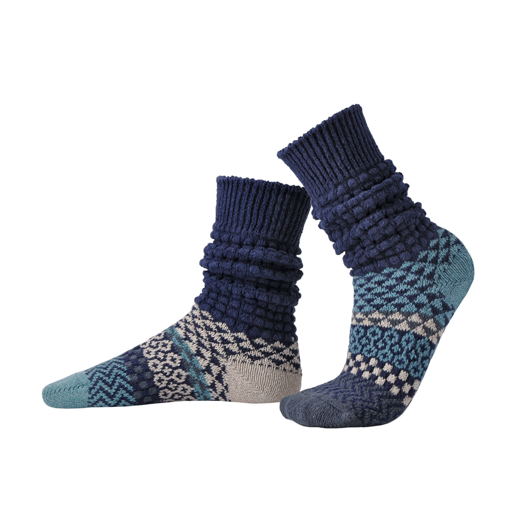 Slouch Socks - Cerulean | Sustainably Made In The USA: Cerulean / Medium