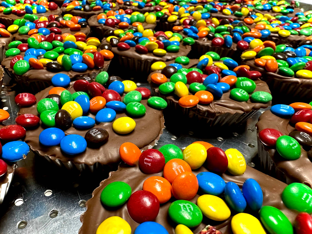 Jumbo Milk Chocolate “M&M” Peanut Butter Cups w/ Bow