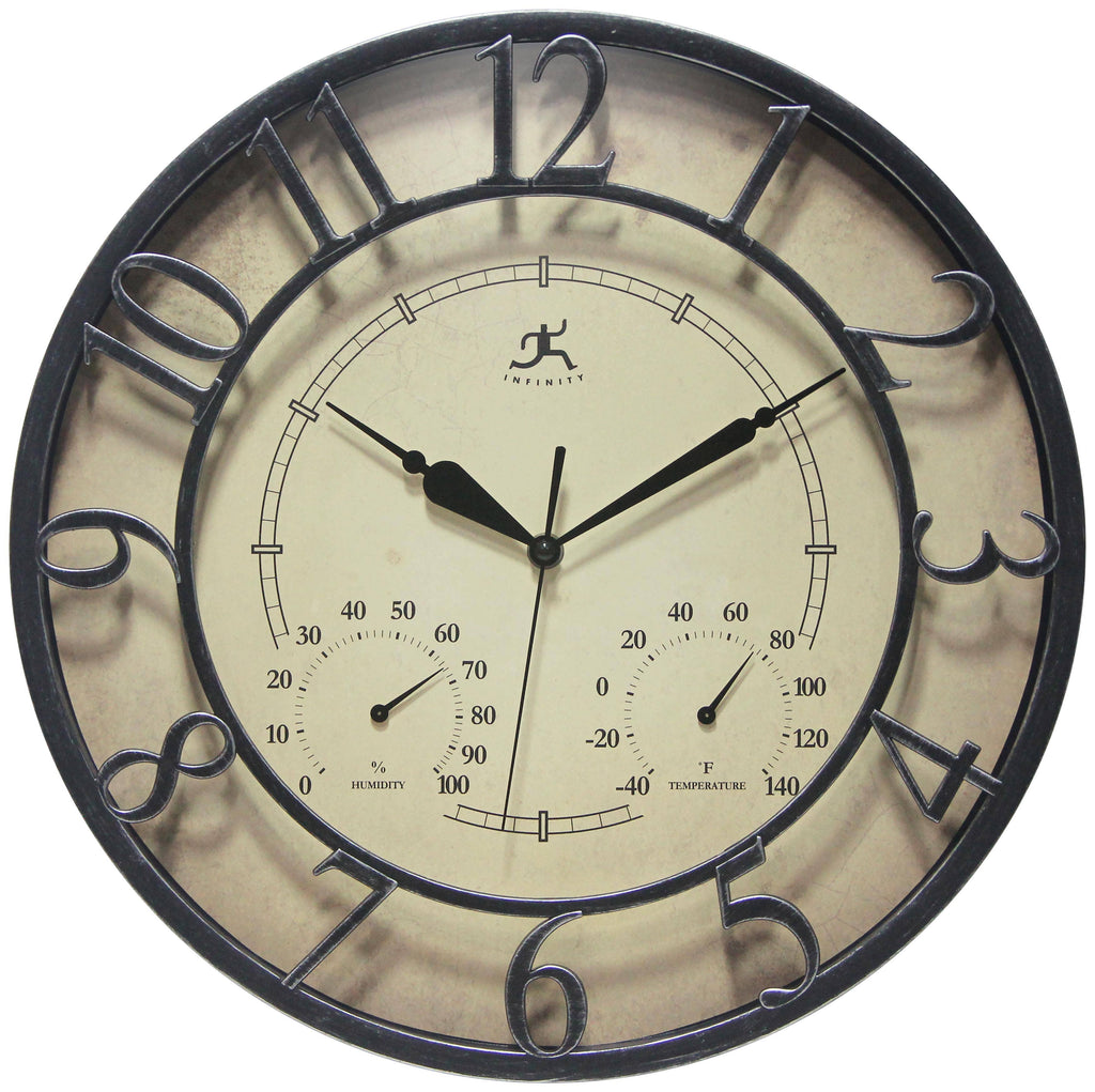 Round Yellow Indoor Wall Clock 8 Inch