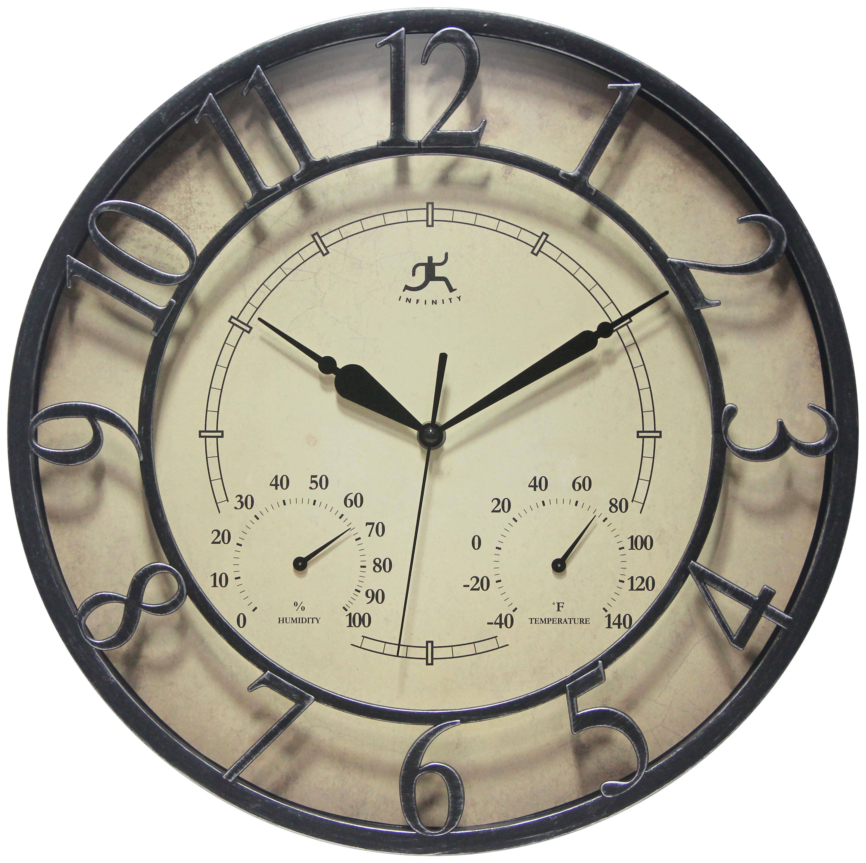 Round Yellow Indoor Wall Clock 8 Inch