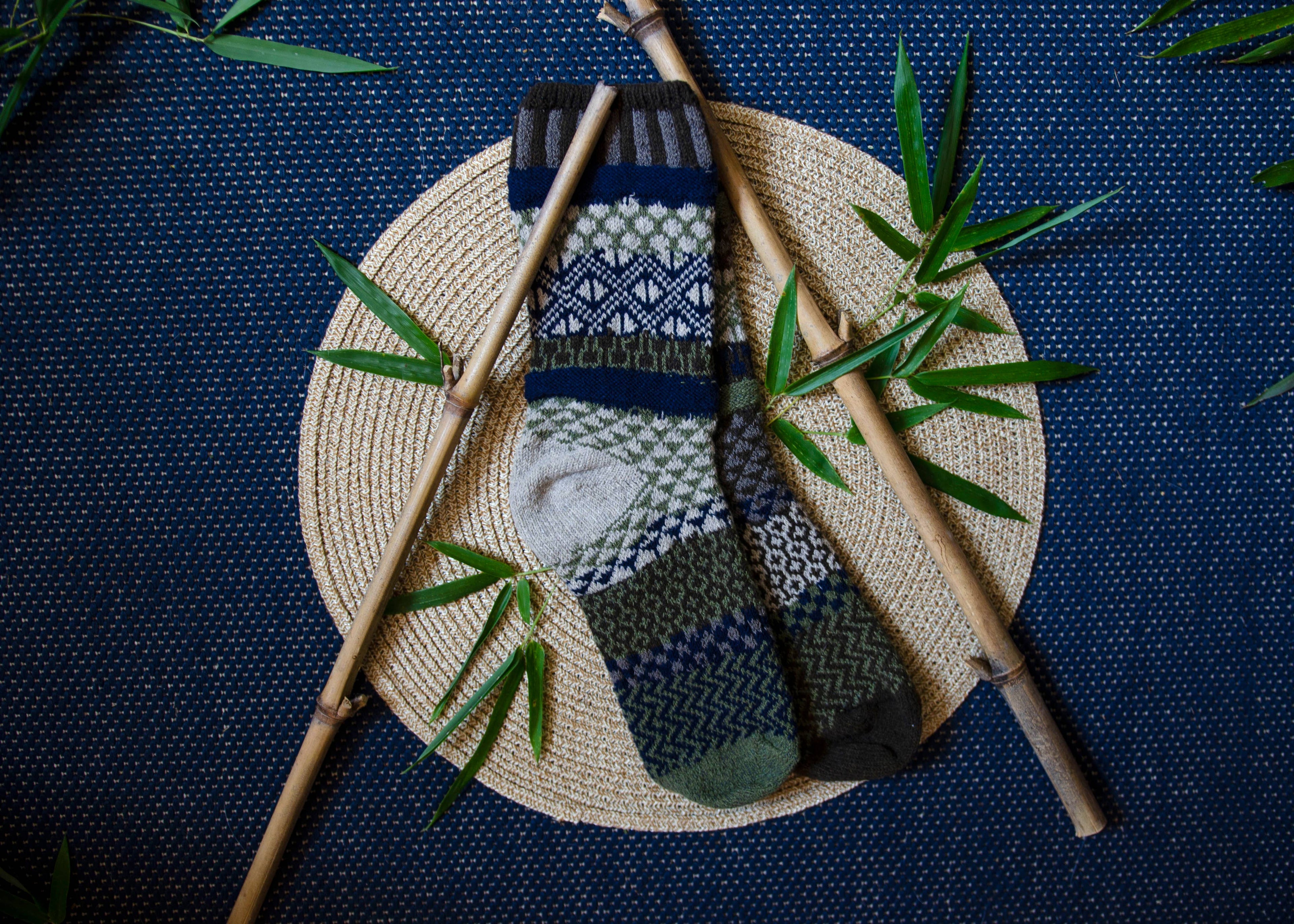Bamboo Wool Socks | Sustainably Made In The USA: M: Women 8 - 10 / Men 7 - 9
