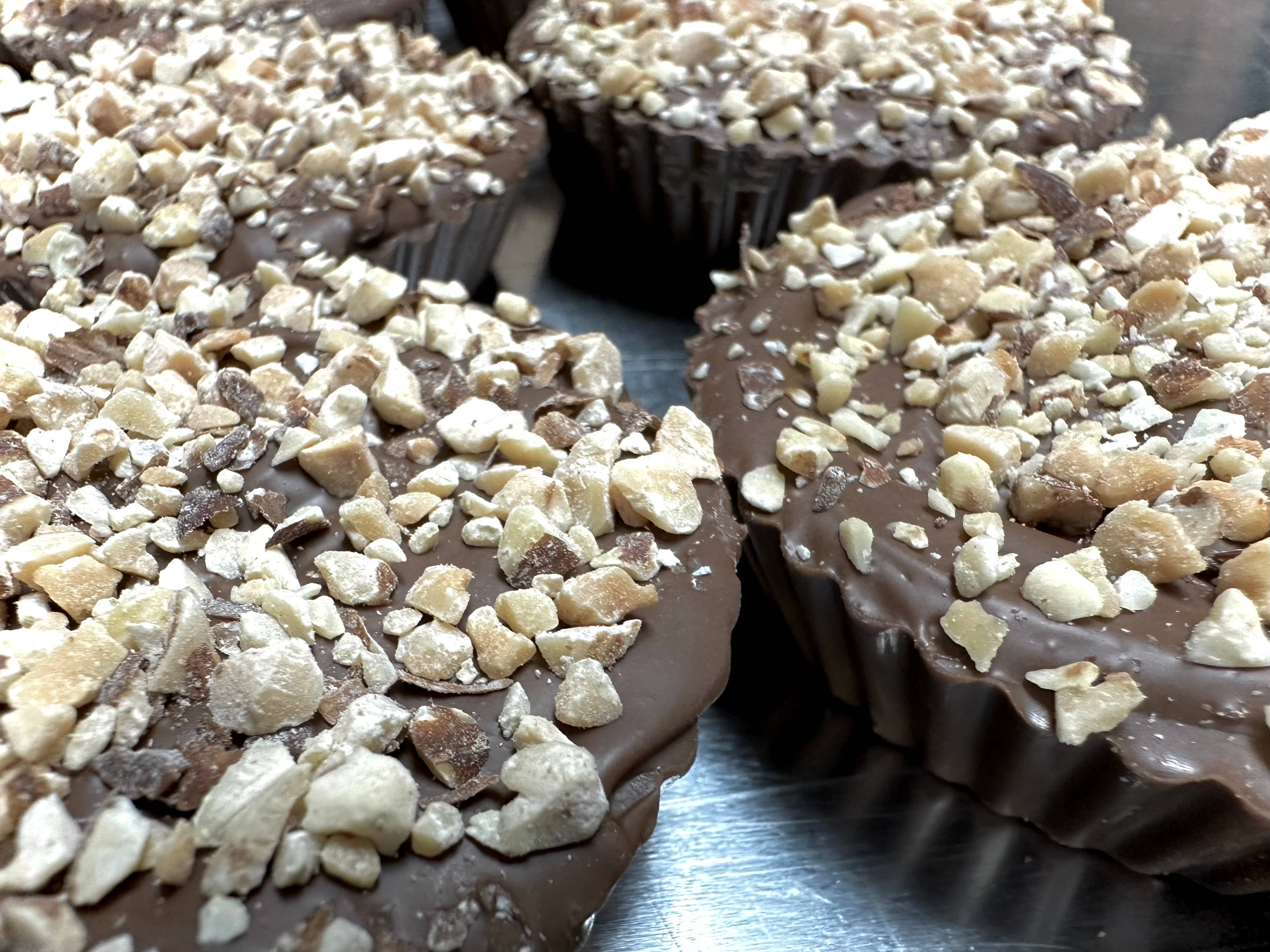 Jumbo Milk Chocolate “Nutty Almond” Peanut Butter Cups w/Bow