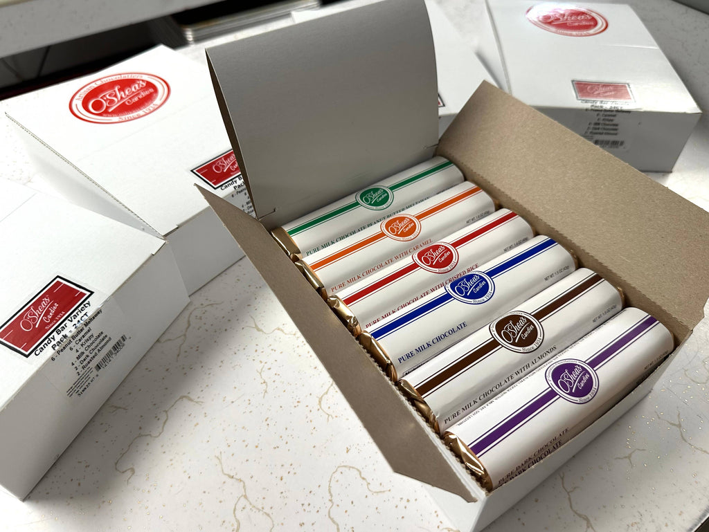 Chocolate Candy Bar “Variety Box” w/ Foil Wrapper- 24 Count 