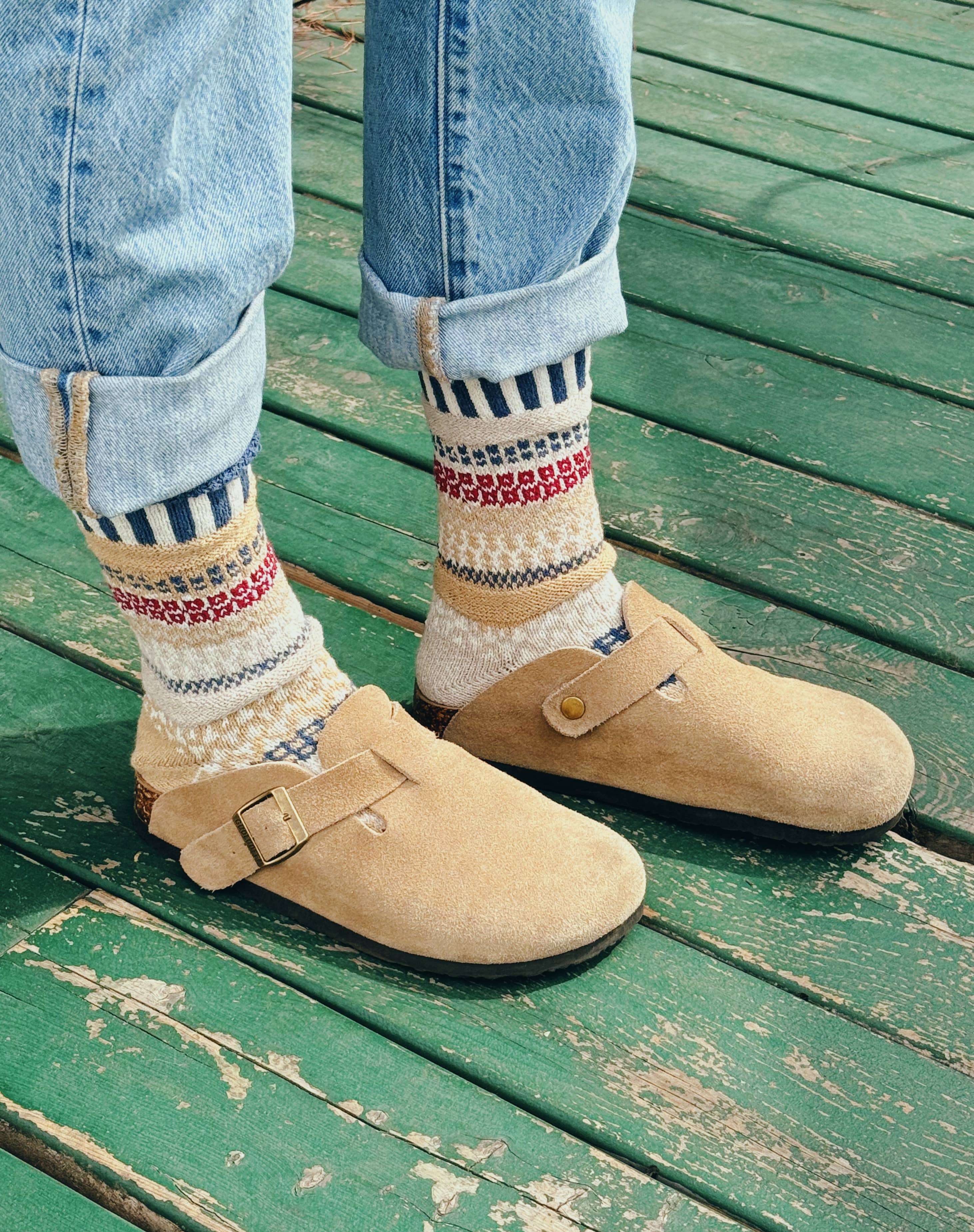 Bateau Mouche Crew Socks | Eco-Friendly & Made In The USA: Medium (Women 8 - 10 / Men 7 - 9)