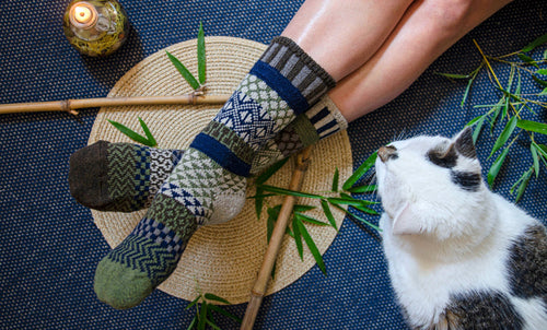 Bamboo Wool Socks | Sustainably Made In The USA: M: Women 8 - 10 / Men 7 - 9