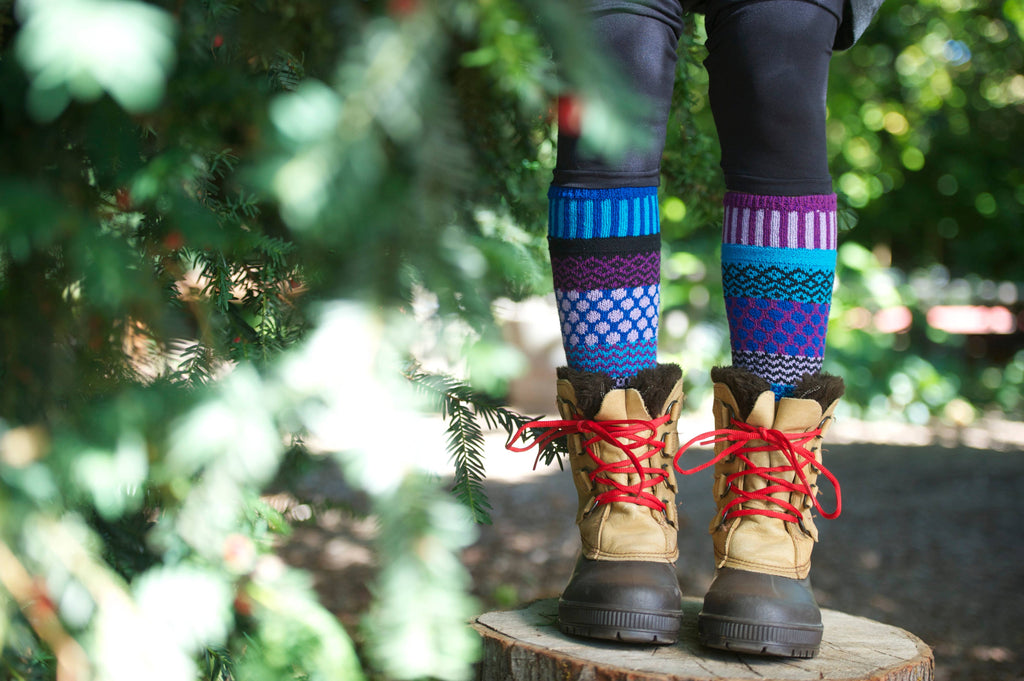Raspberry Adult Knee Socks | Sustainably Made In The USA : S (Women6-8/Men5-7)