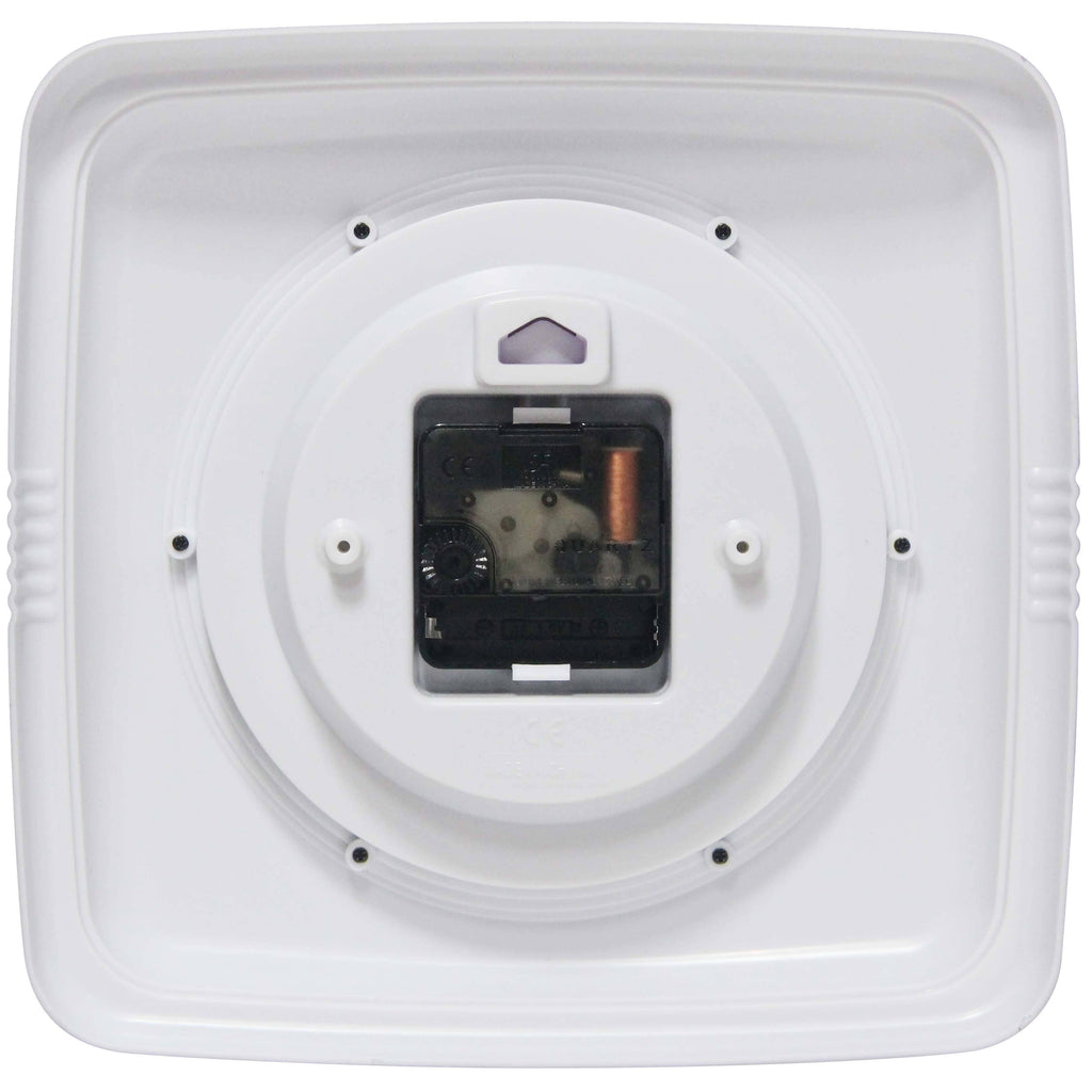 Retro Square Lilac Indoor Wall Clock 9.25 Inch