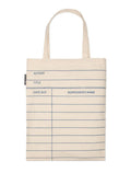 Library Card Natural Tote