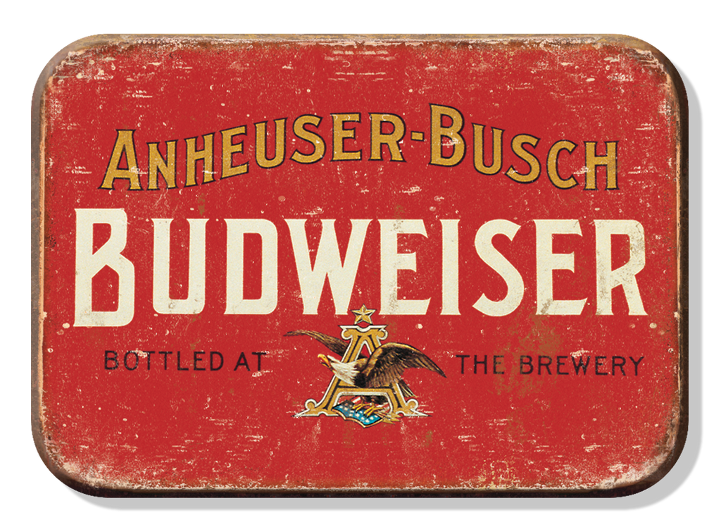 Magnet: Budweiser - Weathered