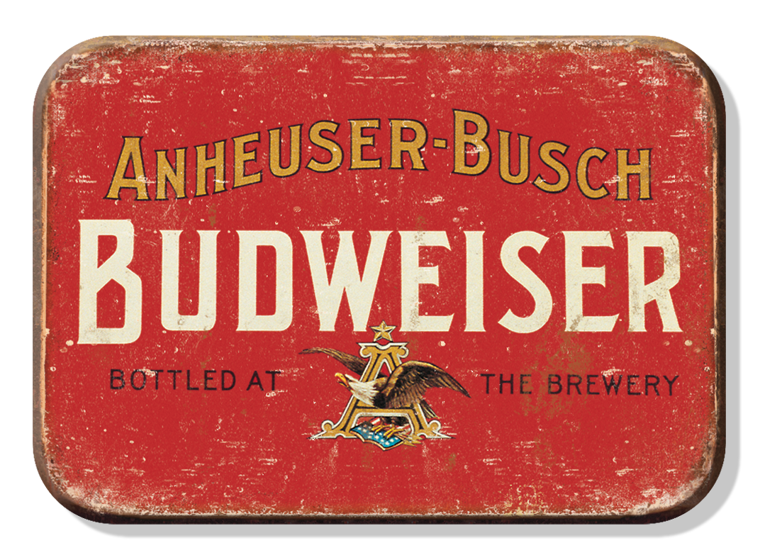 Magnet: Budweiser - Weathered