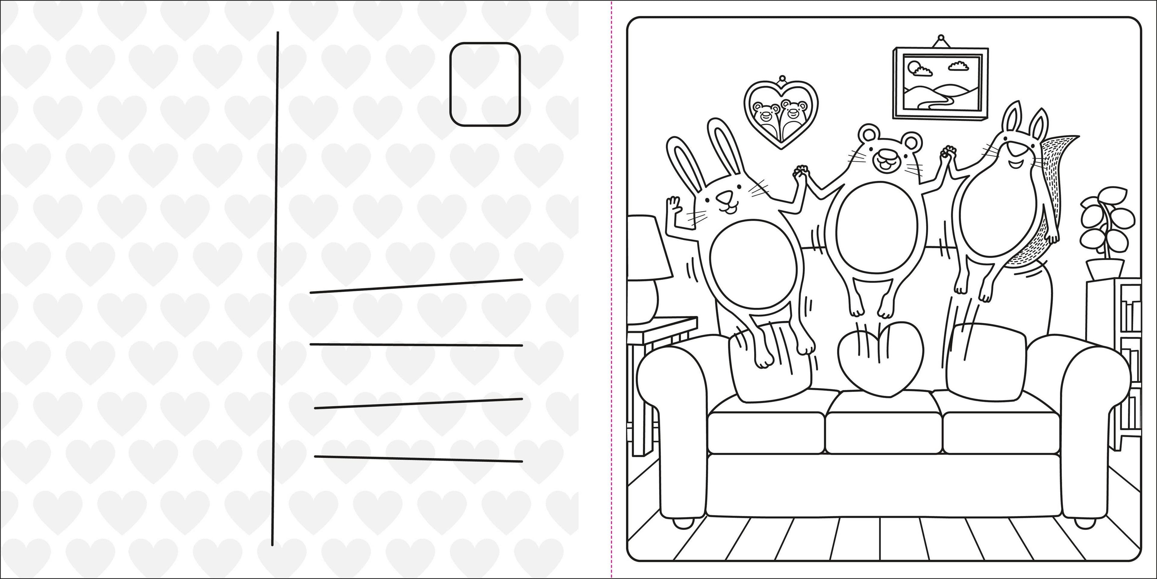 Super Cuties: A Cozy Coloring Book about Love