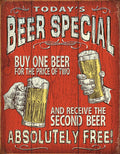 Today's Beer Special Tin Sign