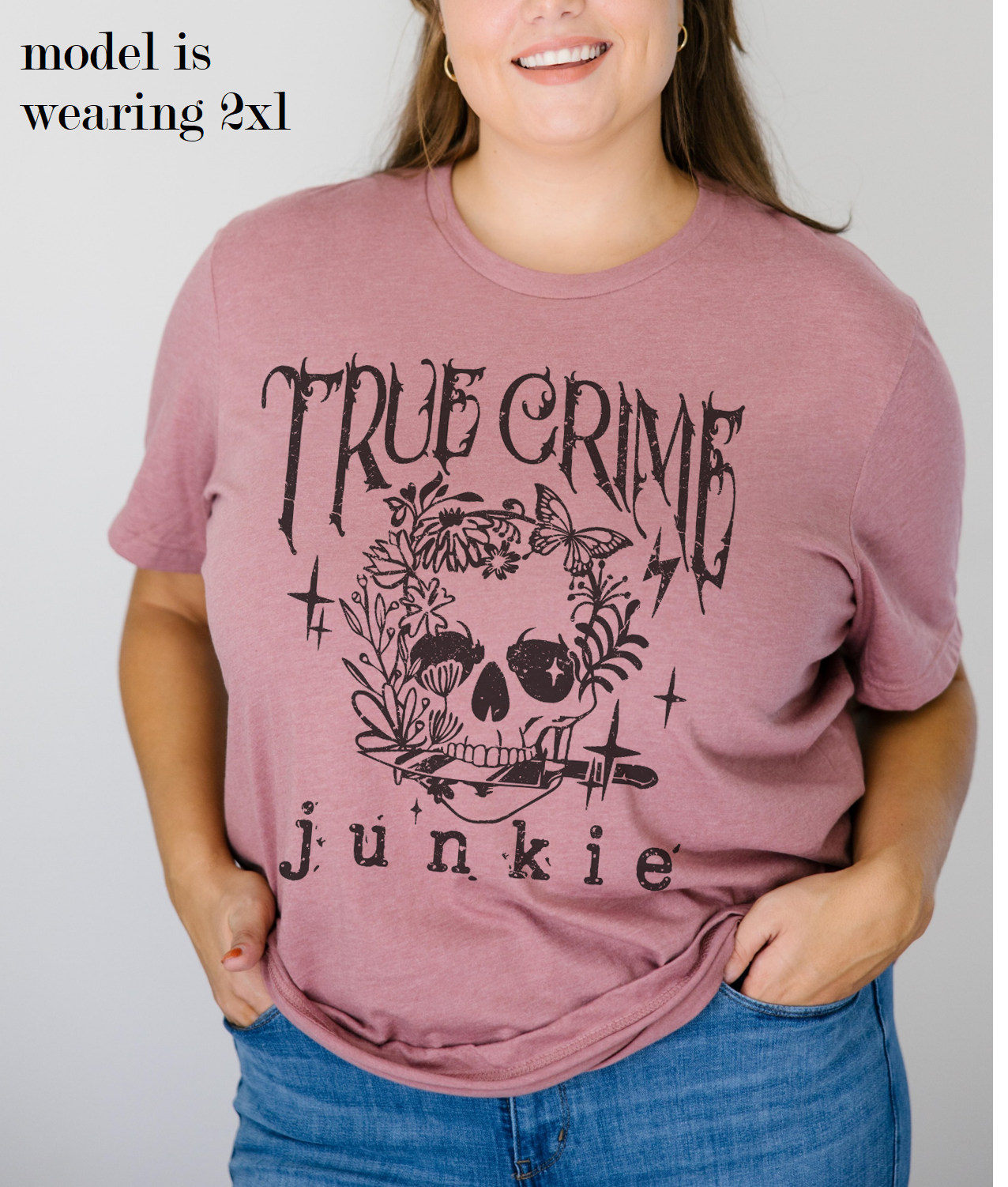True Crime Junkie Crime Show TV Series Graphic Tee: Autumn / M