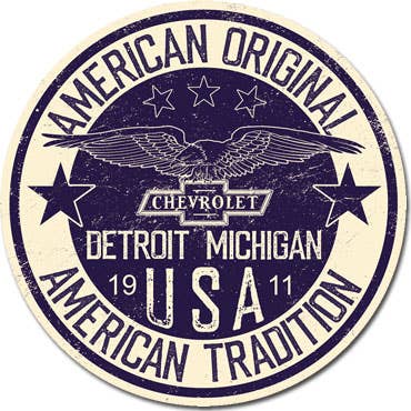 ROUND - Chevy - Tradition Tin Sign
