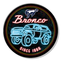 Magnet: Bronco 66 Neon 3in. Round