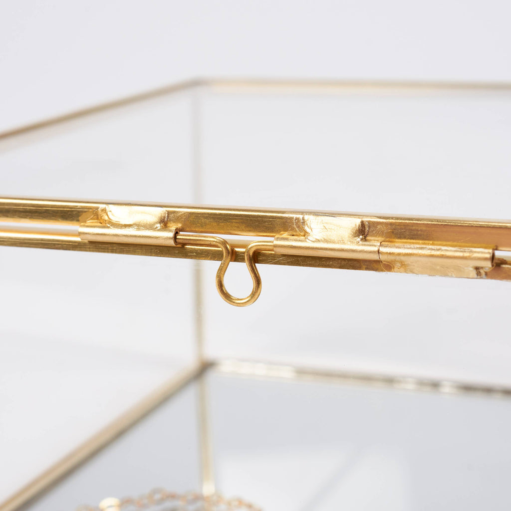 Glass Square Hinged Box Set