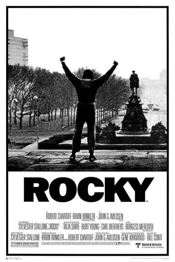 Rocky Movie Score Poster - 24" X 36": Shrinkwrapped on Cardboard