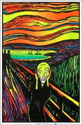 The Scream Blacklight Poster 23" x 35": Shrinkwrapped on Cardboard