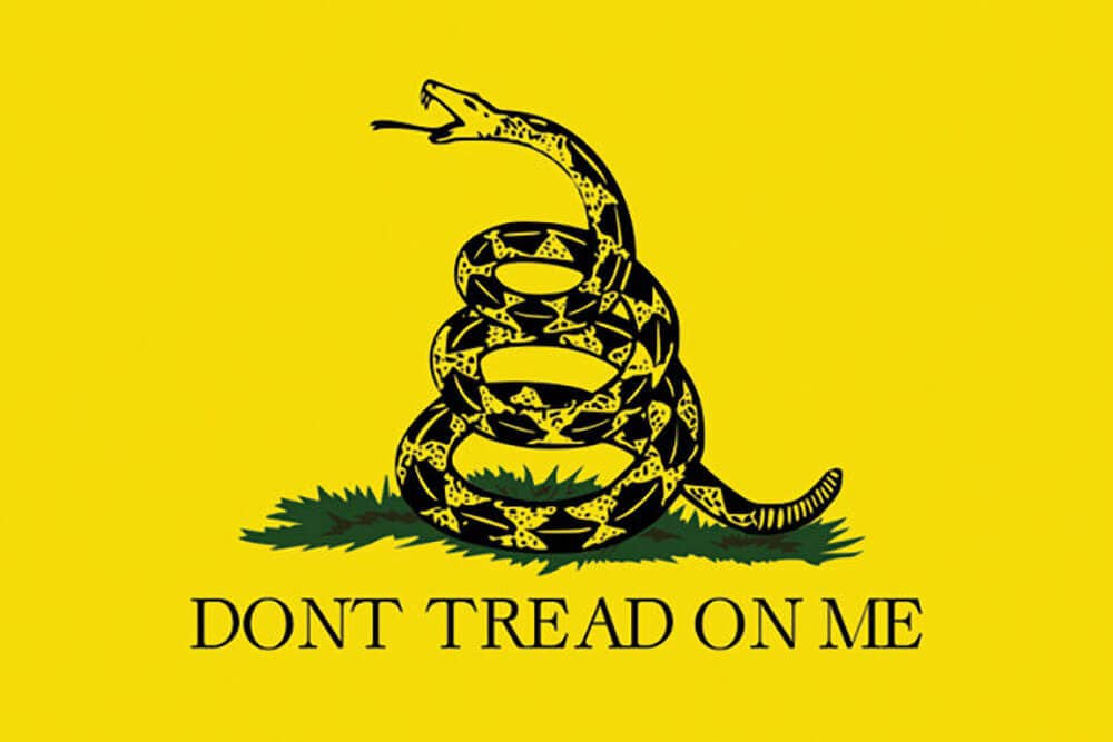 Don't Tread On Me American Independence Poster - 24" X 36": Shrinkwrapped on Cardboard