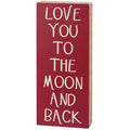 To The Moon Box Sign