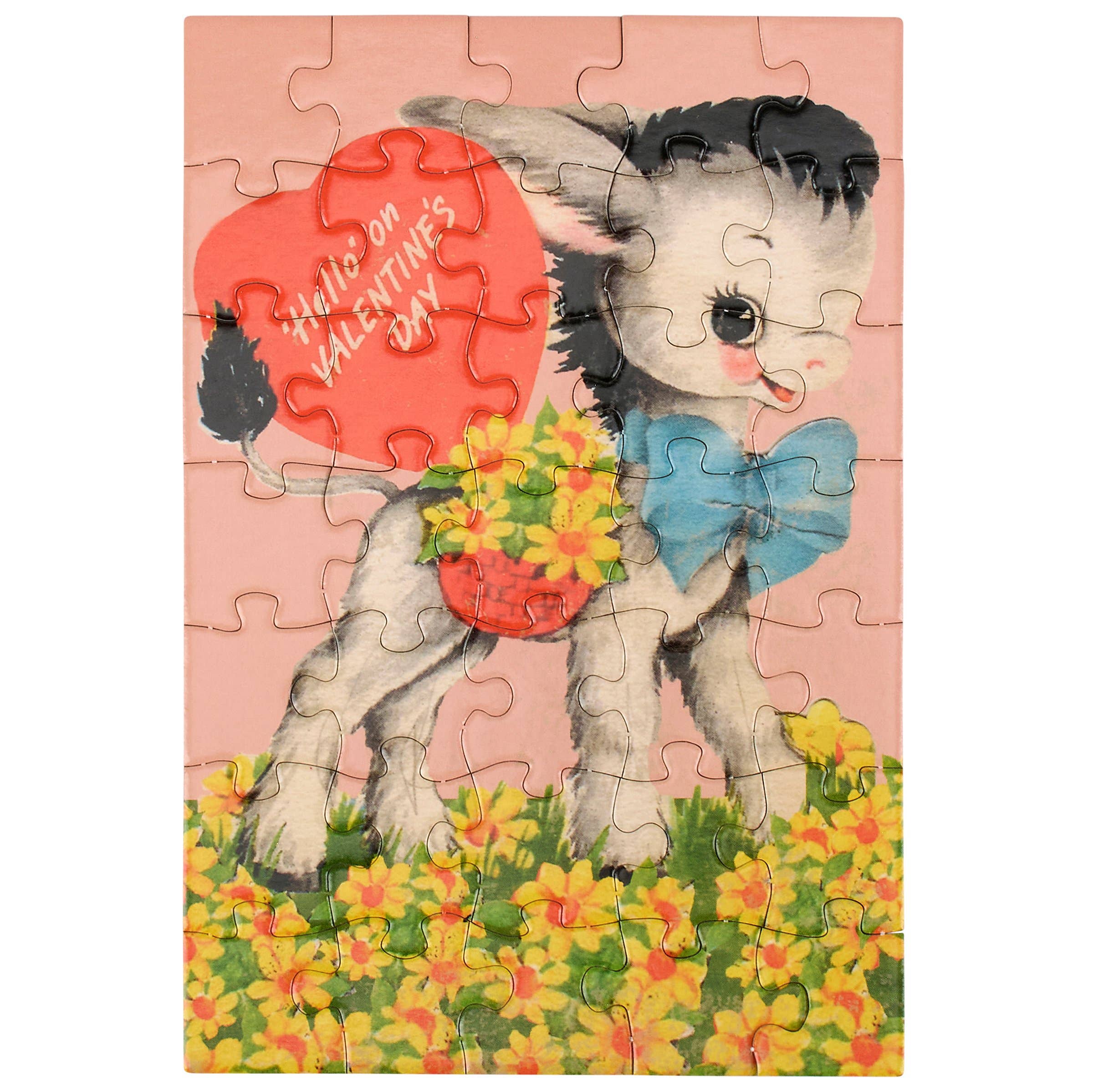 Hello On Valentine's Day Puzzle Card