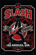 Slash - 100% Proof Los Angeles Poster - 24" X 36": Shrinkwrapped on Cardboard